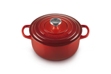Le Creuset Round Cocotte Pot In Cerise