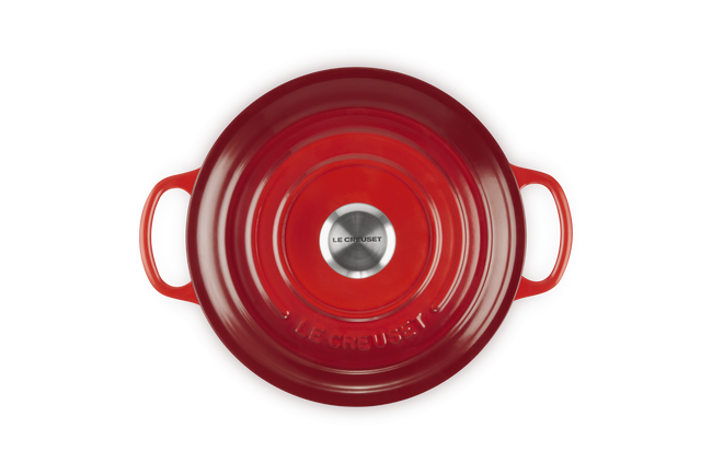 Le Creuset Signature Round Cocotte 26Cm In Cerise