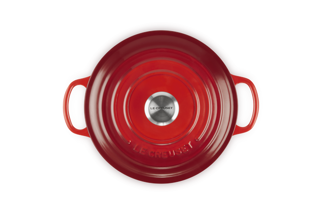 Le Creuset Round Cocotte Pot In Cerise
