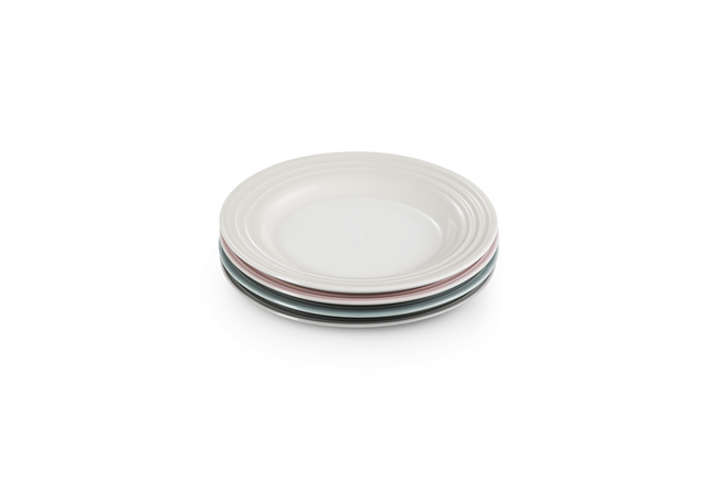 Le Creuset Calm Set of 4 Appetizer Plates In Multi