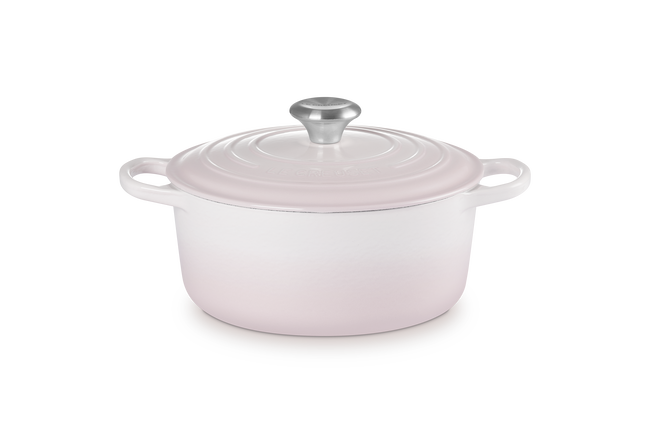 Le Creuset Signature Round Cocotte 26Cm Shell Pink