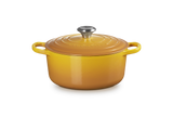 Le Creuset Cast Iron Signature Round Casserole In Nectar