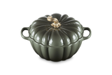 Le Creuset Cast Iron Signature Pumpkin Casserole 24cm In Thyme