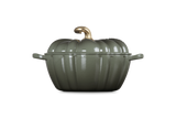 Le Creuset Cast Iron Signature Pumpkin Casserole 24cm In Thyme