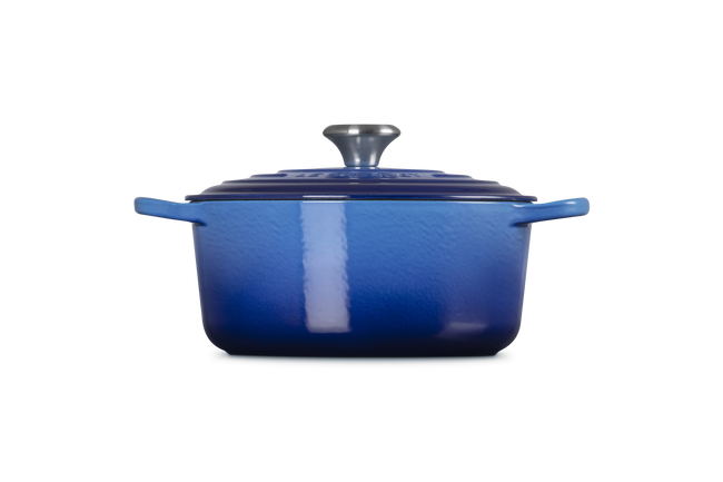 Le Creuset Signature Round Cocotte In Azure Blue