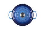 Le Creuset Signature Round Cocotte In Azure Blue