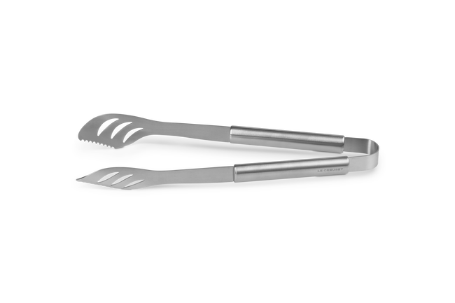 Le Creuset Alpine Outdoor Stainless Steel Tongs In Silver