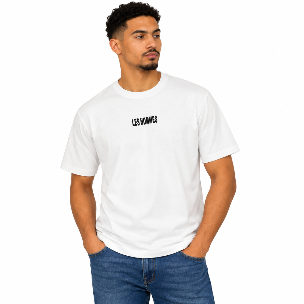 Les Hommes Mens T-Shirt In White