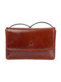 Polo Womens Newport Flapover Sling Bag In Brown