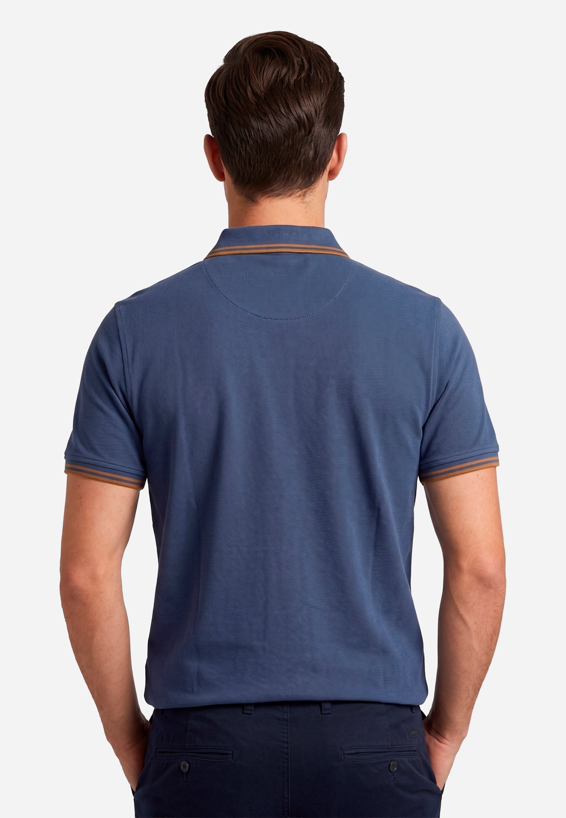 Harmont & Blaine Mens Golfer In Denim Blue
