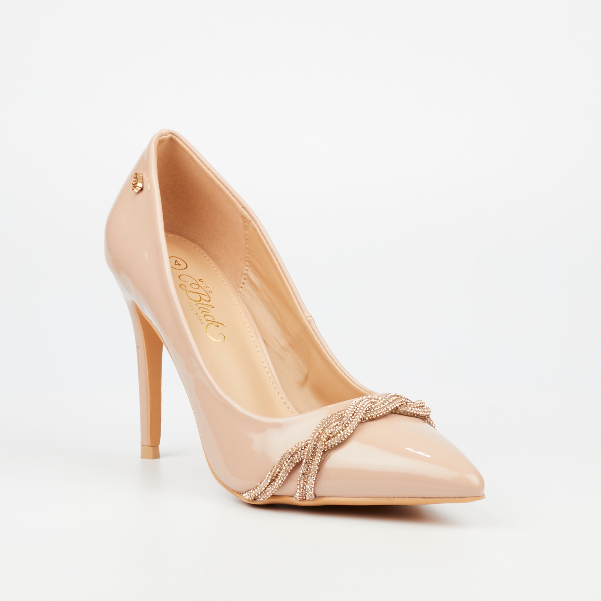 Miss Black Ladies Lola 20 Shoes Nude