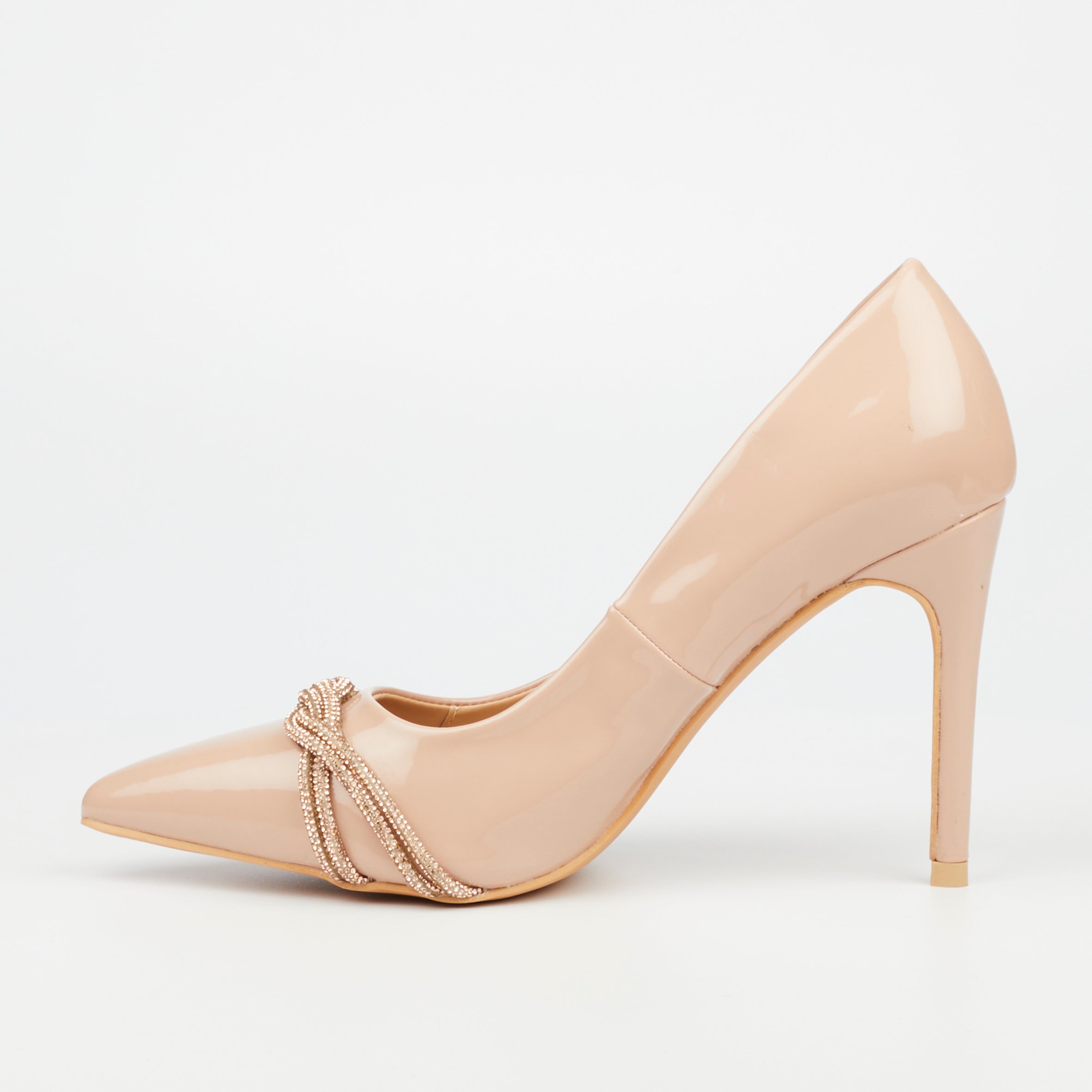 Miss Black Ladies Lola 20 Shoes Nude