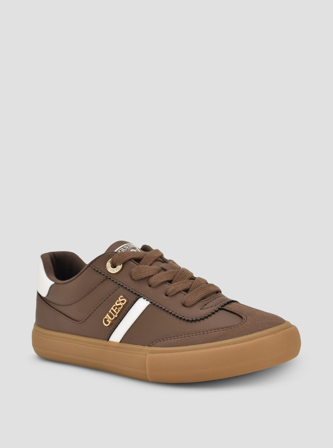 Guess Womens Loui Sneakers In Dark Brown