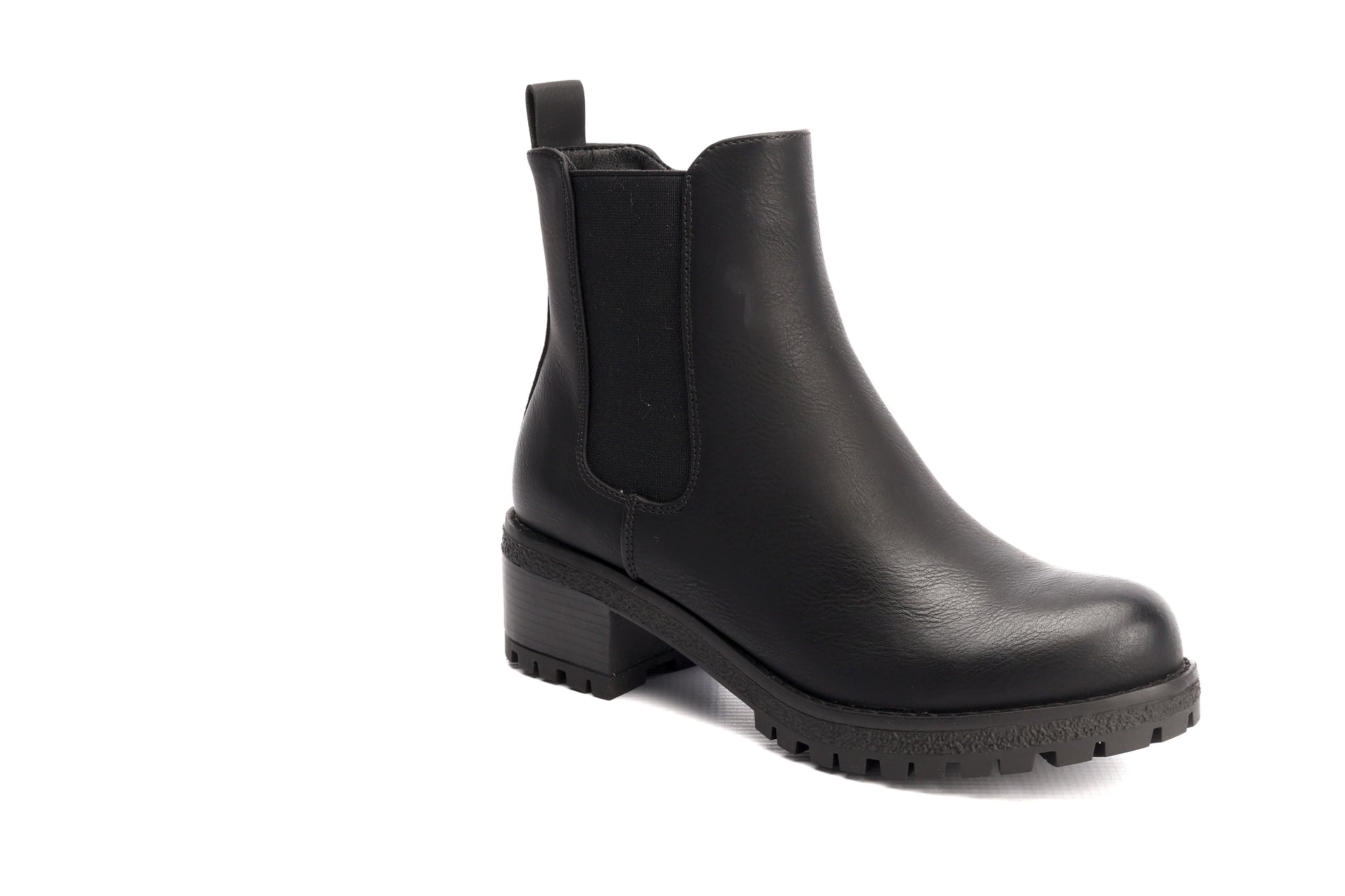 Savoy Ladies Block Heel Boot In Black