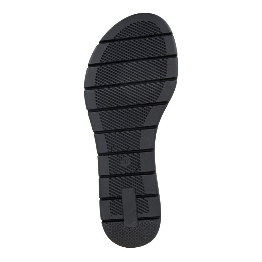 Savoy Womens Strap Wedge Sandals In Black
