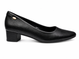 La Her Ladies Comfort Small Heels In Black