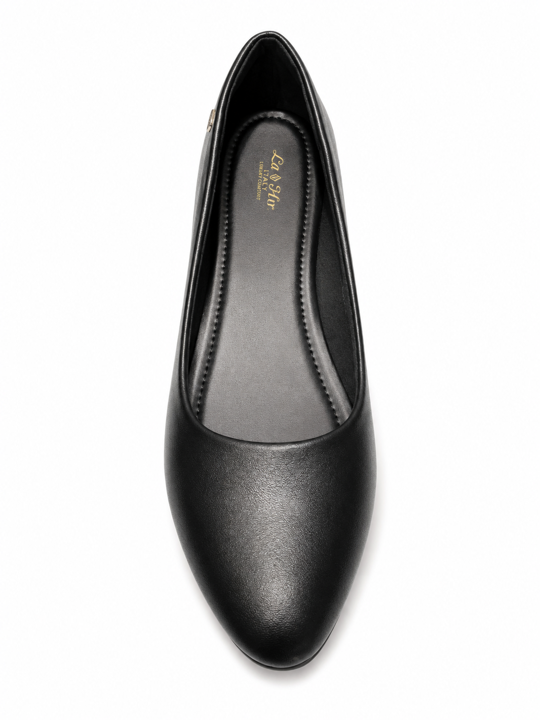 La Her Ladies Comfort Small Heels In Black