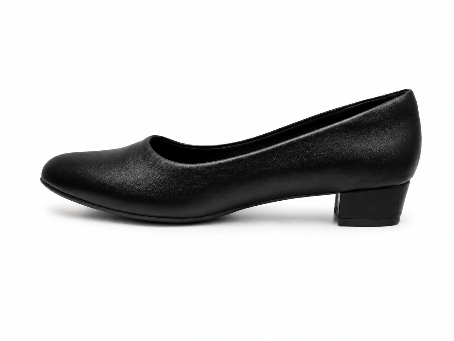 La Her Ladies Comfort Small Heels In Black
