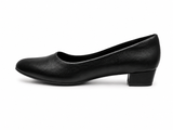 La Her Ladies Comfort Small Heels In Black