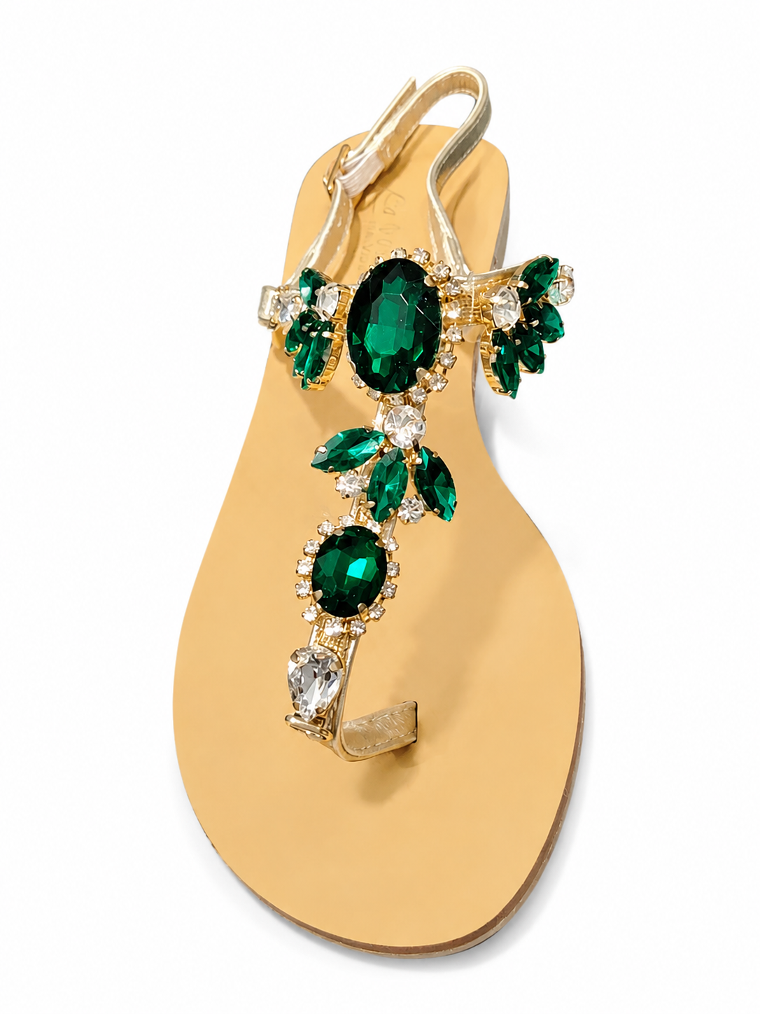 La Her Ladies Fashion JY13 Sandles In Green