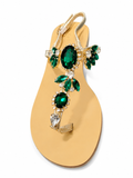 La Her Ladies Fashion JY13 Sandles In Green