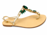 La Her Ladies Fashion JY13 Sandles In Green
