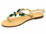 La Her Ladies Fashion JY13 Sandles In Green