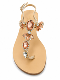 La Her Ladies Fashion JY13 Sandles In Rose Gold
