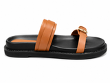 La Her Ladies JY21 Fashion Sandals In Tan