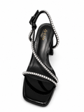 La Her Ladies QXG12 Evening Heels In Black