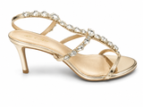 La Her Ladies QXG4 Evening Heels In Champagne