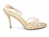 La Her Ladies QXG8 Evening Heels In Champagne