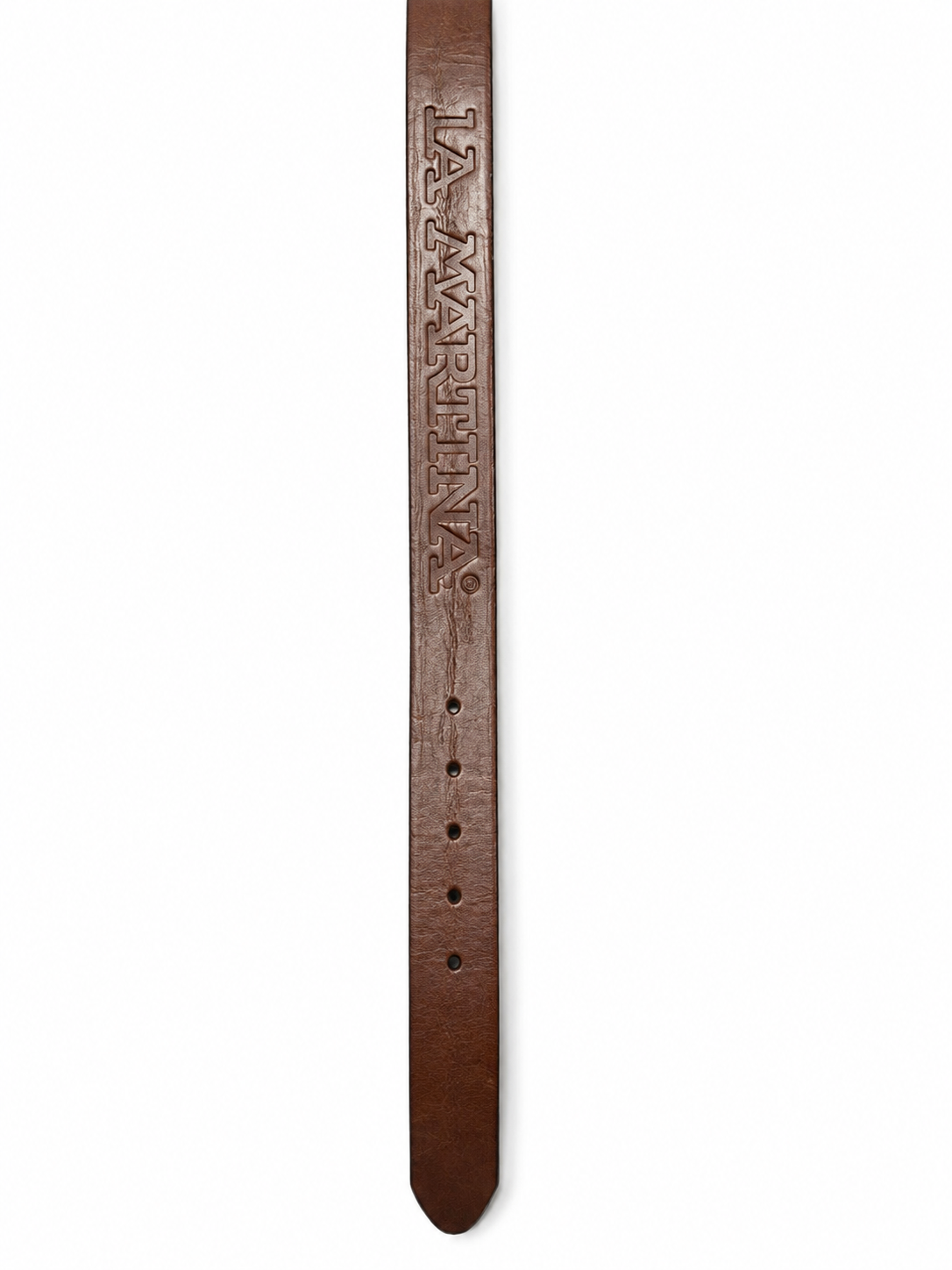 La Martina Mens Belt In Dark Brown