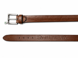 La Martina Mens Belt In Dark Brown