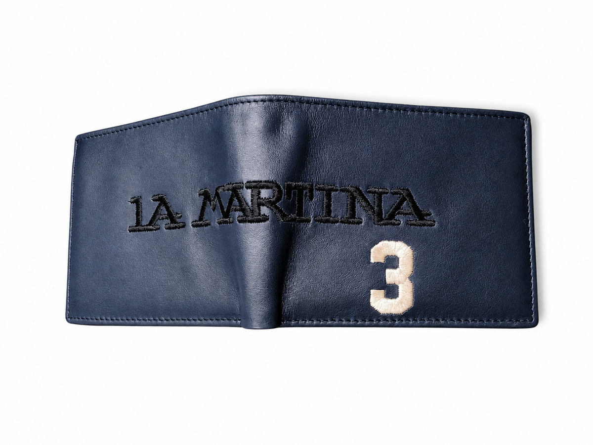 La Martina Mens Lopez Wallet In Blue