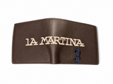La Martina Mens Lopez Wallet In Brandy