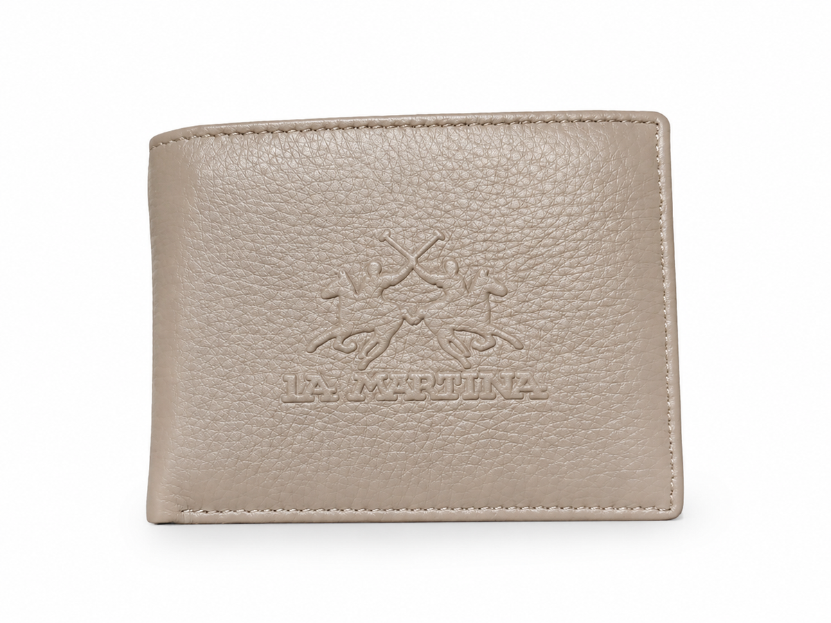 La Martina Mens Sancho Wallet In Taupe