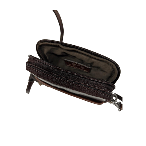 Lefel 177 Martina Multi Zip Midi Sling Bag Brown