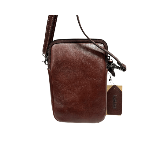 Lefel 177 Martina Multi Zip Midi Sling Bag Brown