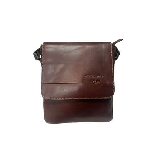 Lefel Martina Medium Flap Sling Bag In Oxblood