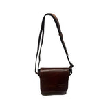 Lefel Martina Medium Flap Sling Bag In Oxblood