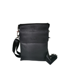 Lefel Small Flap Sling Bag  In Black