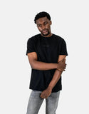 Les Hommes Mens Centre Print  T-Shirt In Black