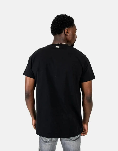 Les Hommes Mens Centre Print  T-Shirt In Black