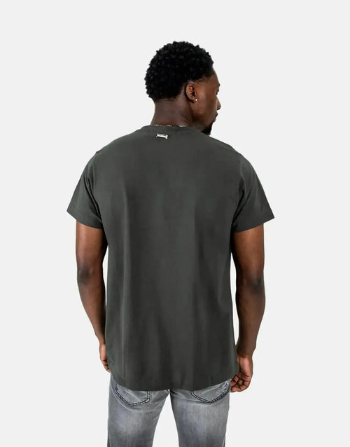 Les Hommes Mens Centre Print  T-Shirt In Green