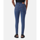 Levis Womens Hirise Super Skinny Jeans In Mid Wash