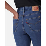 Levis Womens Hirise Super Skinny Jeans In Mid Wash