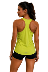 Freddy Womens Tank Top Vest In Lime Green
