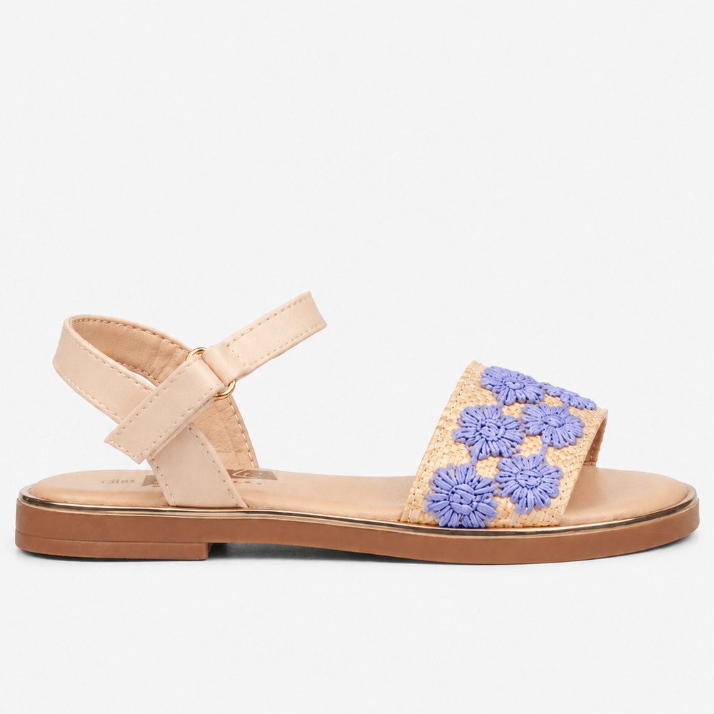 Little Miss Black Kids Heavenly 1 Sandals In Blue