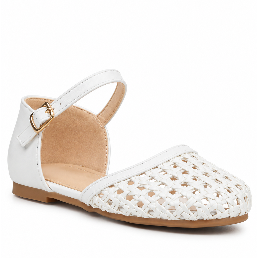 Little Miss Black Kids Lovely 2 Sandals In White
